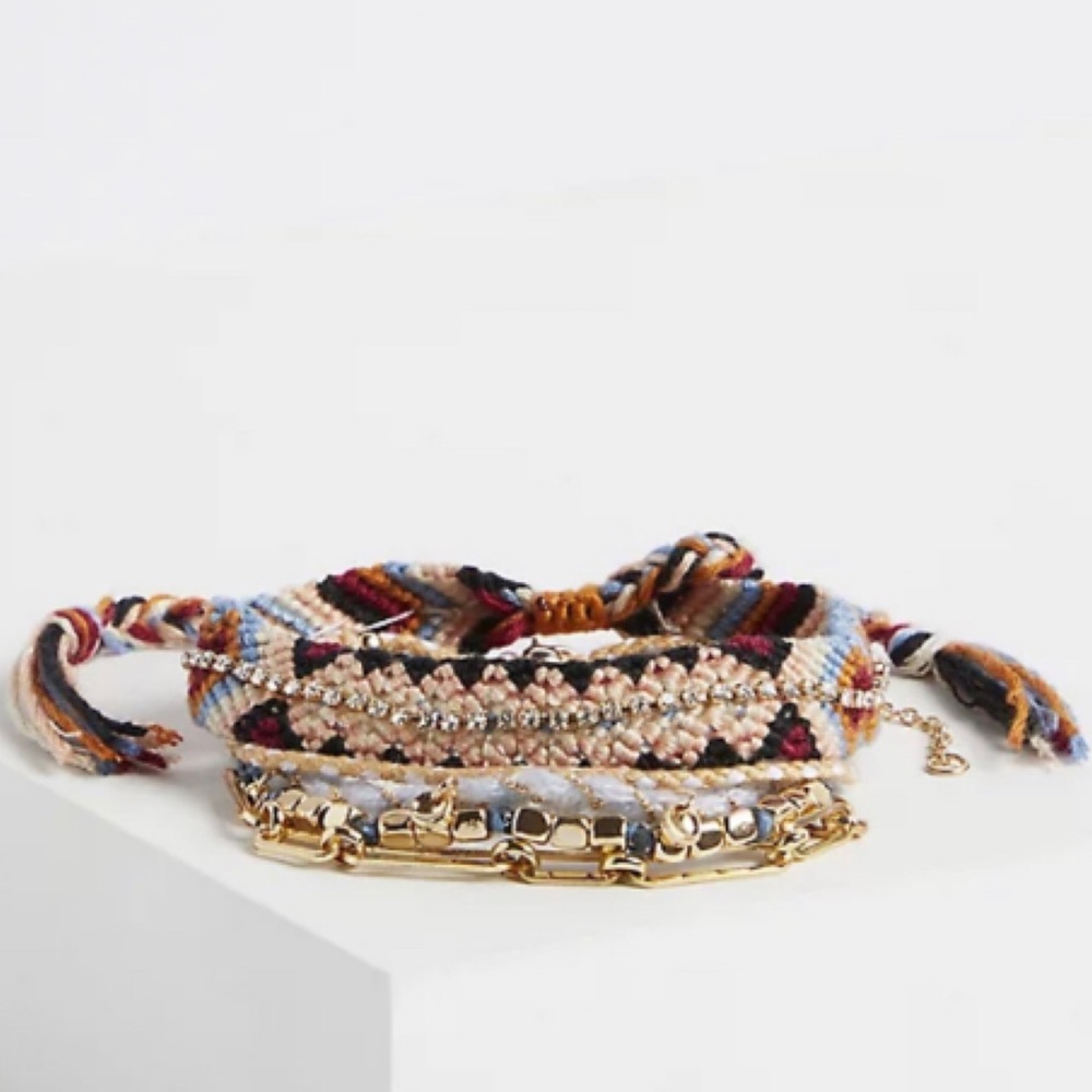 🆕 Gold Tone Beaded Bracelet Set NWT Torrid New!